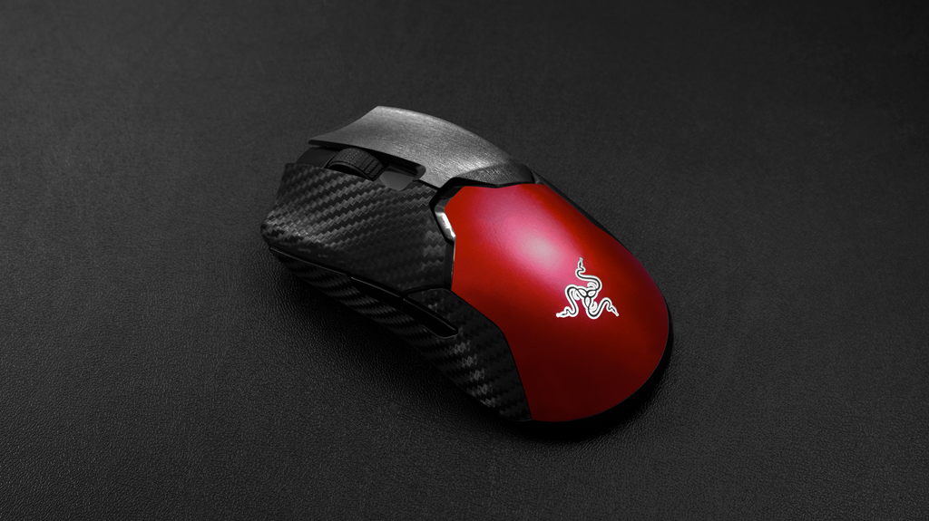 Razer Viper - Carbon fiber/Metallic Red SKIN | Surface Gaming